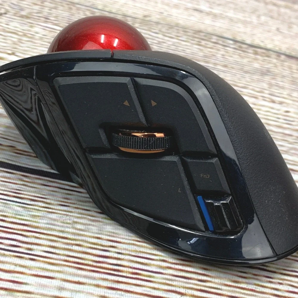 ELECOM Deft Pro Trackball‎ Mouse M-DPT1MR Wireless Ergonomic 8 Button Bluetooth
